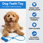Qpets Dog Dental Chew Prop for Small and Medium Dogs, TPR Aid for Guided Brushing