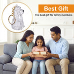 Qpets Dog Fur Keepsake Pendant in Clear Plastic with Secure Metal Ring Clasp for Daily Carry