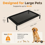 Qpets Elevated Dog Bed for Large Dogs and Cats, Breathable Mesh
