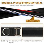 Qpets® Dog Collar Tactic, Dog Collar with Control Handle & D Ring Safety Reflective Dog Collar Adjustable Sliding Buckle Training Collar for 30-50kg Dogs