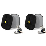 Qpets® Pet Hair Removal Gloves Static Catcher Mitt 9.85x8.46inches 2PCS