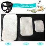 Pet Use Breathable Reusable Dogs Diapers Female with 6 Absorbption Cotton Pad Comfort Reusable Doggy Diapers for Female Dog, Puppy(L, Recommended Waist 15.7''-19.2'')