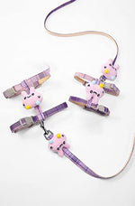 Qpets® Cat Harness and Leash Set 3 Pack Adjustable Soft Walking with Quick Release Buckle for Small Medium Kittens 25-41CM Chest 20-30CM Neck