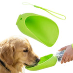 Qpets Foldable Pet Water Bottle with Silicone Cup