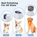 Qpets® Professional Dog Grooming Kit 4 in 1 Cat Hair Trimmer with 3mm 9mm Combs Low Noise Pet Nail Grinder Foot Repair Tools for Shedding Seasons Wound Care Home 3 PCS