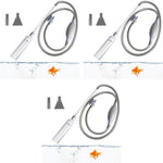 Qpets® 2.6M Manual Fish Tank Cleaner Siphon Gravel Hand Pump Drain Aquarium Cleaning Tool Pipe 3PCS