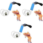 Qpets® Quietest Portable Aquarium Air Pump Air Stone and Hose Included Low Power Usage USB Pump for Small Aquarium Oxygen X 3