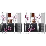 Qpets® Stainless Steel Professional Dog Grooming Shears Set Thinning Straight Curved and Comb for Long Short Hair Cat 8PCS