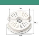 Qpets Cat Water Fountain Filters for Automatic Pet Drinkers with Triple Filtration | 4 Pack Replacement Round Filters with Activated Carbon and Resin