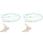 Qpets Parrot Aviator Leash for Outdoor Flying with 6.6ft Elastic Cord and Adjustable Buckle | 2PCS Set