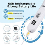 Qpets® Professional Dog Grooming Kit 4 in 1 Cat Hair Trimmer with 3mm 9mm Combs Low Noise Pet Nail Grinder Foot Repair Tools for Shedding Seasons Wound Care Home 2 PCS