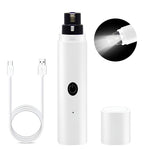 Electric Dog Nail Trimmer with LED Light, Dog Nail Grinder Rechargable Cat Nail Trimmer, 2 Adjustable Speed Dog Nail Cutter for Dog Cats
