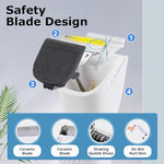 Qpets® Professional Dog Grooming Kit 4 in 1 Cat Hair Trimmer with 3mm 9mm Combs Low Noise Pet Nail Grinder Foot Repair Tools for Shedding Seasons Wound Care Home 2 PCS