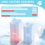 Qpets® Small Dog Cooling Mat, Summer Cooling Pad Sleeping Pad for Dogs Cats Ice Silk Blue Pets Cooling Pad Sleeping Cooling Mat