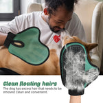 Qpets® Pet Hair Grooming Glove for Cat Dog Hair Brush Glove Breathable Mesh Pet Hair Grooming Glove Rubber Rounded Tip Bristles Deshadding Hair Removal Glove Deshadding Hair Removal Glove