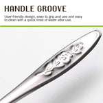 Qpets Hand Feeding Spoons for Baby Birds with 4.72 in Narrow Tip Stainless Steel Design | 2 Spoon Set