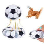 Qpets Dog Ball for Interactive Play featuring Transformable Saucer Design and LED Glow | Pet-Friendly Plastic Toy