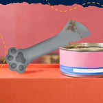 Qpets Cat Paw Can Opener for Food and Pet Cans with Dual Head Scoop & Ring Puller | Silicone Tool