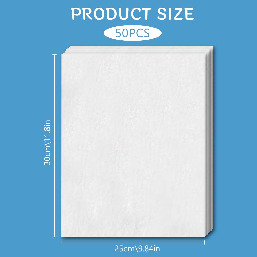 Qpets Puppy Pads for Training and Incontinence 50 Counts 25×30cm with Leak Proof Non Woven Fabric