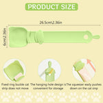 Qpets Cat Treat Feeding Spoon for Soft and Moist Snacks with Built In Sliding Squeezer | Food Grade BPA Free Silicone Portable Design