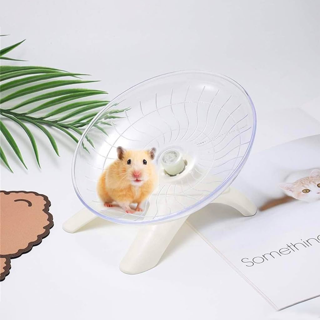 Qpets® Hamster Wheel 7 Inches Toys Running with Silent Disk for Small Large Promotes Healthy Activity 2 PCS