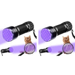 Qpets UV Light Torch for Pet Stain Detection with 21 LEDs 395nm Flashlight | 2PCS Set