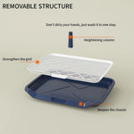 Qpets Indoor Dog Potty Training Tray 65x50cm with Removable Mesh Grate for Small Dogs | Easy Clean Reusable Toilet 2 PCS