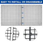 Qpets® 12PCS Fish Tank Divider Kit Mesh Screen with Suction Cups PP Plastic Aquarium Isolation Board Separator for Dividing Fish Turtles Lizards 30x30cm