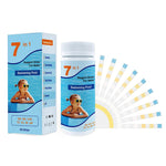 Qpets Pool Test Strips 7 in 1 for Spa and Hot Tub with 50 PET Strips | Fast 30s Results