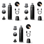 Qpets Electric Dog Nail Grinder with Dual LED Lights and 2 Speed Modes | 3 Grinding Ports