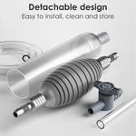 Qpets Fish Tank Cleaner for Debris Removal and Water Change featuring Hand Pump | 2.6M Pipe 3PCS