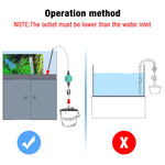 Qpets Aquarium Gravel Vacuum for Tank Cleaning with 2.2m Hose and Manual Siphon System