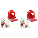 Qpets Dog Harness for Large Dogs with Reflective Safety Strips and 1.2m Leash | Breathable Mesh Vest