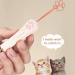Qpets Cat Laser Pointer for Interactive Play with 5 Patterns and USB Rechargeable Design