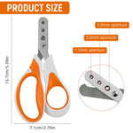Qpets Cat Nail Clipper for Safe Grooming with 1.5mm 2mm 3mm Guard Holes | Stainless Steel