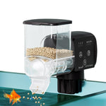 Qpets® Plastic 250Ml Automatic Fish Feeder Aquarium Automatic Fish Feeder With 3 Timer, Moisture-Proof Fish Food Dispenser Adjustable Feeding Amount (Not Including Battary), 12 X 6 X 5.7 Cm