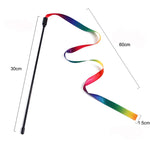 Qpets Cat Toys for Interactive Play featuring Fiberglass Wand with Bell & Feather Teaser