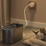Qpets Cat Water Fountain with Triple Filtration and LED Indicator | 3L USB Ultra Quiet Dispenser