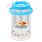 Qpets Floating Breeder Box for Fish Tank with 10cm Double Layer Design and Foam Collar | Clear Incubator for Fry Isolation