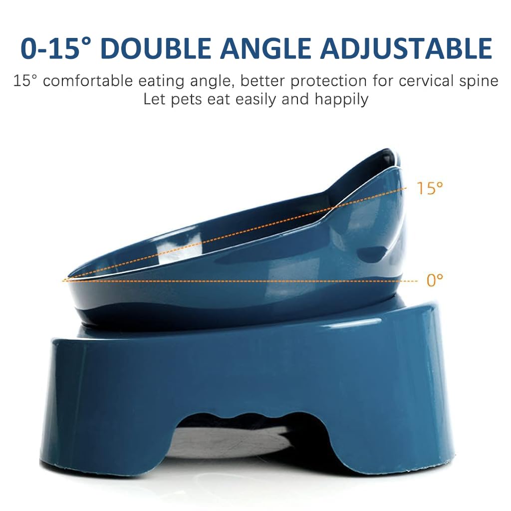 Qpets Dog Bowl for Travel and Outdoor Use with 800ml and 300ml Dual Capacity | Food‑Grade PP TPR Folding Design