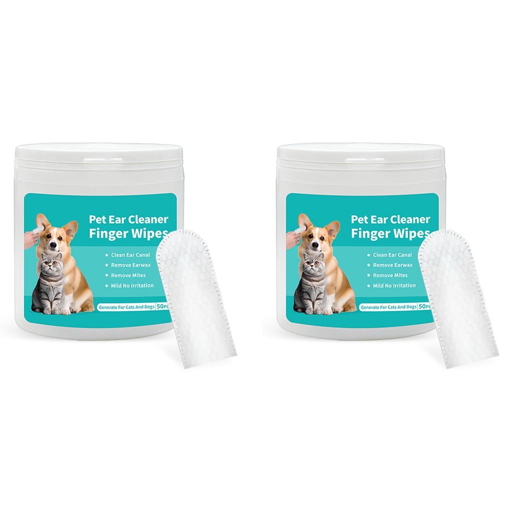 Qpets Pet Wet Wipes for Dog and Cat Ear Cleaning with EDI Purified Formula | 100PCS