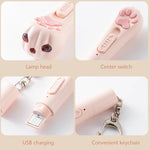 Qpets Cat Laser Pointer for Interactive Play with 5 Patterns and USB Rechargeable Design