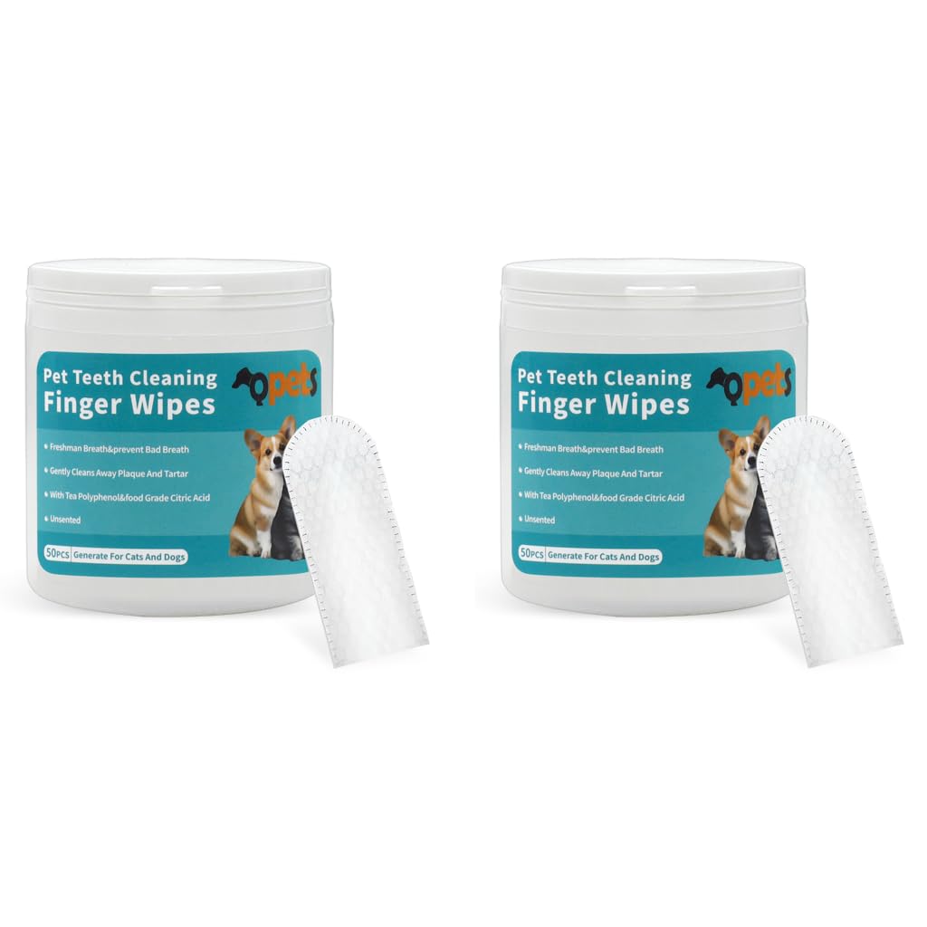 Qpets Pet Wet Wipes for Cats and Dogs featuring 100PCS Non‑Woven Material | Gentle Cleaning for Teeth Paws and Ears