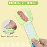 Qpets® Cat Treat Feeding Spoon Pet Moist Treats Strips Feeding Spoon Food Grade Silicone BPA Free Cat Treats Feeding Spoon Portable Feeding Spoon for Soft /Moist Cat Treats