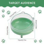 Qpets Cat Bowl for Cats and Dogs with 10° Tilted Stand & 13cm Diameter | PP Holder