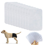 Pet Use Breathable Reusable Dogs Diapers Female with 6 Absorbption Cotton Pad Comfort Reusable Doggy Diapers for Female Dog, Puppy(L, Recommended Waist 15.7''-19.2'')