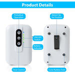 Qpets® Portable Oxygen Pump Cordless Aquarium Air Pump Continuous/Intermittent Fishing Air Pump Dual Pipe Aquarium Air Pump Air Stone and Pipe Included USB Rechargeable Aquarium Air Pump