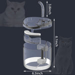 Qpets Automatic Cat Water Fountain for Dogs and Cats 1.8L with Faucet and 3 Layer Filter