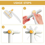 Qpets Dog Hair Slicker Brush for Cats and Dogs with Rotatable Head and Stainless Steel Bristles