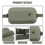 Qpets Silicone Dog Treats Pouch for Walking and Training featuring Waste Bag Holder | Food‑Grade Waterproof Waist Bag with Adjustable Belt